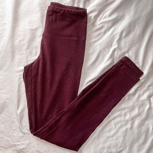 Garage Maroon High Waist Leggings